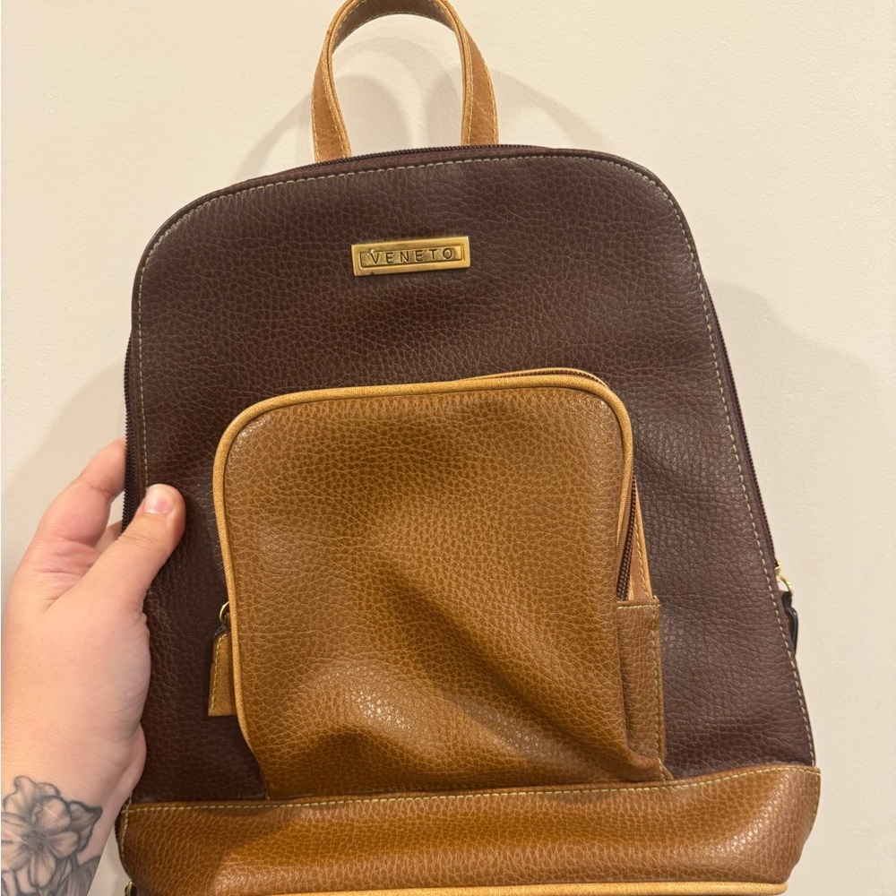Veneto Leather Mini Backpack